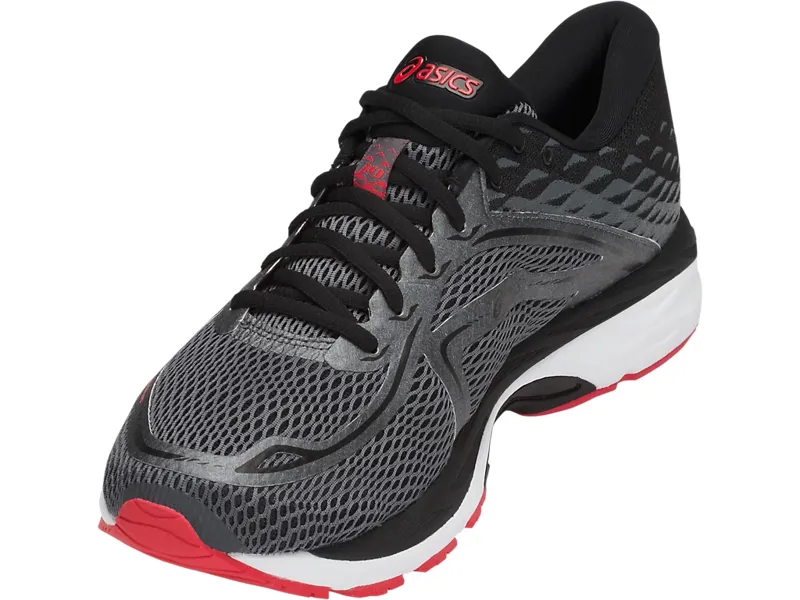 Asics Men's GEL-Cumulus 19 Grey/Red UK 10-2